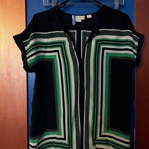 Silk Art Deco Top